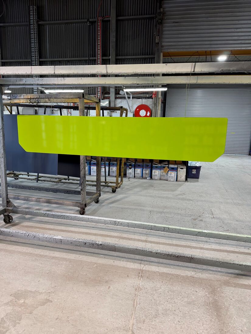 Neon/acid green plate