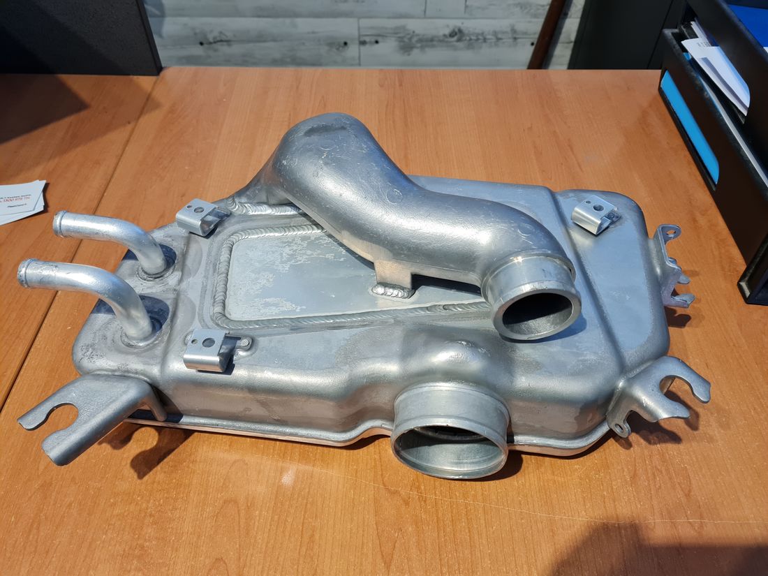 Stripped intercooler unit